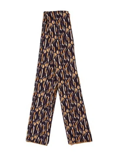 Pre-owned Dos Gardenias Striped Scarf In Purple