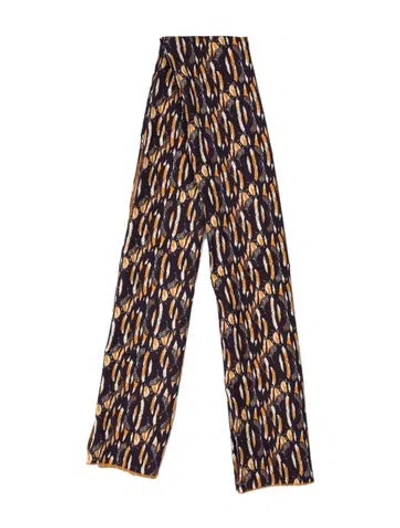 Pre-owned Dos Gardenias Striped Scarf In Purple