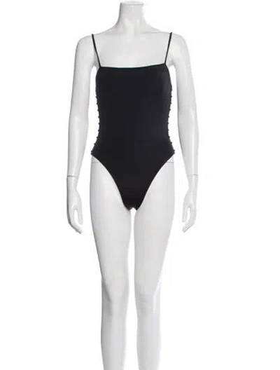 Pre-owned Dos Gardenias Studded Accents One-piece W/ Tags In Black