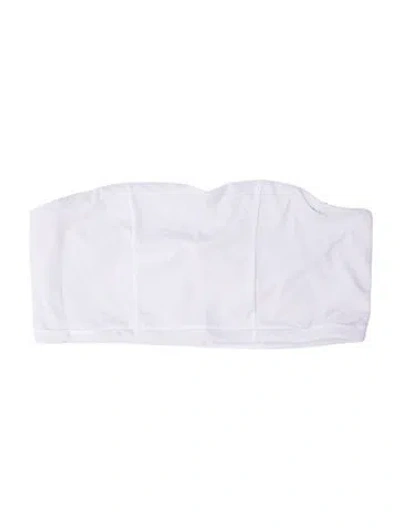 Pre-owned Dos Gardenias Studded Accents Top W/ Tags In White