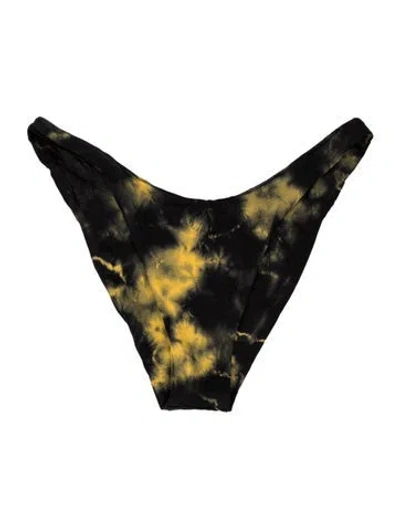 Pre-owned Dos Gardenias Tie-dye Print Bottoms W/ Tags In Black
