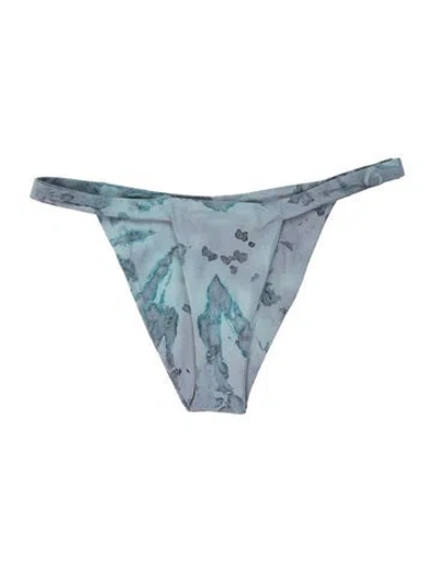 Pre-owned Dos Gardenias Tie-dye Print Bottoms W/ Tags In Blue