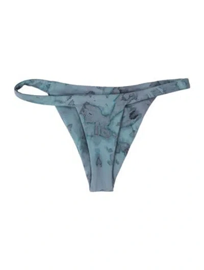 Pre-owned Dos Gardenias Tie-dye Print Bottoms W/ Tags In Blue