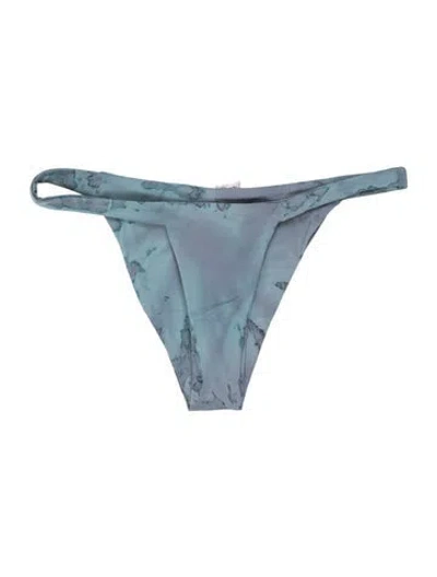 Pre-owned Dos Gardenias Tie-dye Print Bottoms W/ Tags In Blue