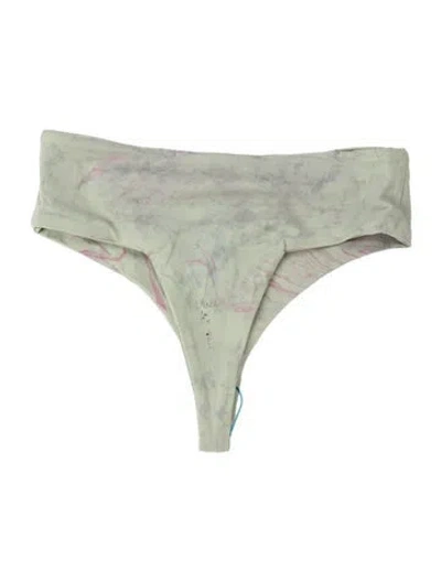Pre-owned Dos Gardenias Tie-dye Print Bottoms W/ Tags In Green