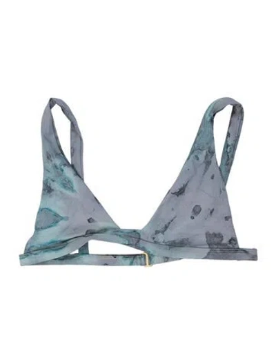 Pre-owned Dos Gardenias Tie-dye Print Top W/ Tags In Blue