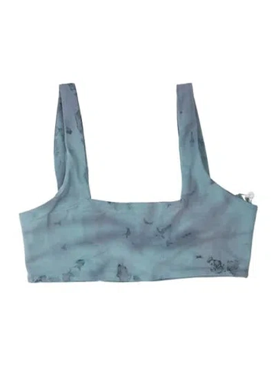 Pre-owned Dos Gardenias Tie-dye Print Top W/ Tags In Blue