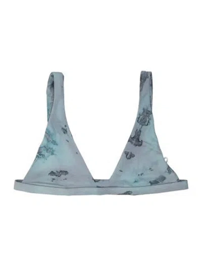 Pre-owned Dos Gardenias Tie-dye Print Top W/ Tags In Blue