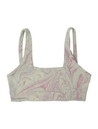 Pre-owned Dos Gardenias Tie-dye Print Top W/ Tags In Green