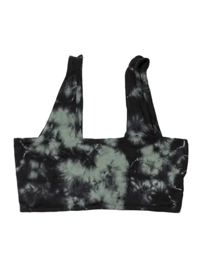 Pre-owned Dos Gardenias Tie-dye Print Top W/ Tags In Green