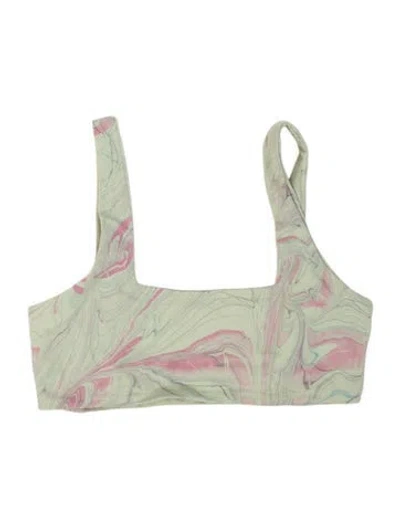 Pre-owned Dos Gardenias Tie-dye Print Top W/ Tags In Green