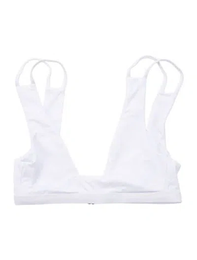 Pre-owned Dos Gardenias Top W/ Tags In Blue/white