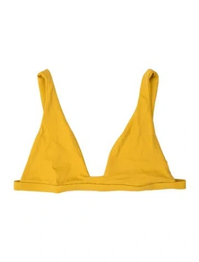 Pre-owned Dos Gardenias Top W/ Tags In Yellow