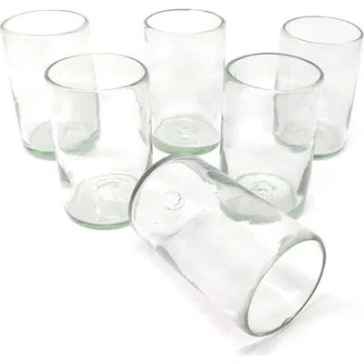 Dos Sueños Hand Blown Drinking Glasses In Brown
