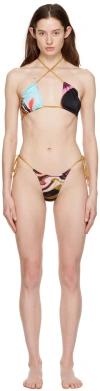 Dos Swim Multicolor Kia & Mila Bikini In Lava
