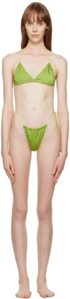 Dos Swim Ssense Exclusive Green Isa & Nova Bikini In Kolibri