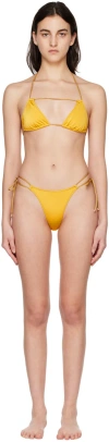 Dos Swim Yellow Tie & Luna Bikini In Mango