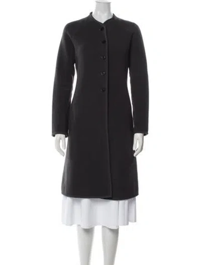 Pre-owned Dosa Coat In Gray