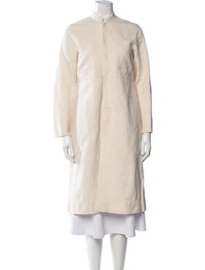 Pre-owned Dosa Coat In Neutrals