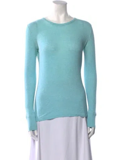 Pre-owned Dosa Crew Neck Long Sleeve Sweatshirt In Blue