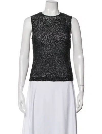 Pre-owned Dosa Crew Neck Sleeveless Top In White