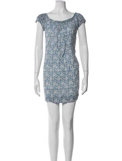 Pre-owned Dosa Floral Print Mini Dress In Multi