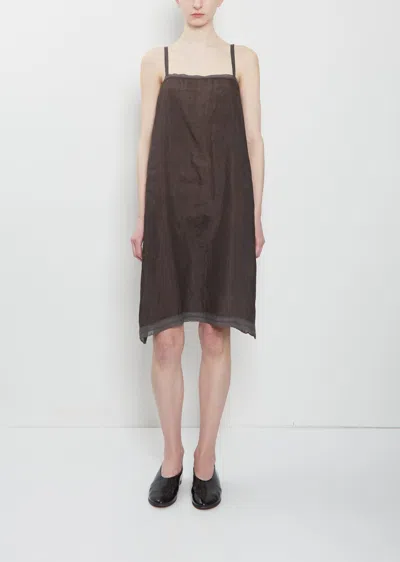 Dosa Khadi Silk Chemise Slip In Brown