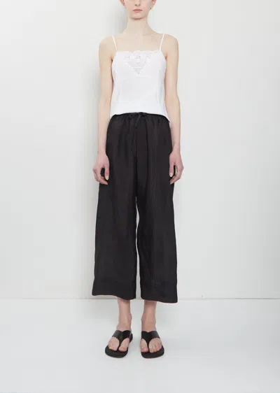Dosa Khadi Silk Wide Leg Pants In Blue