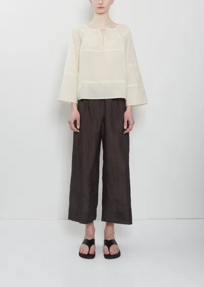 Dosa Khadi Silk Wide Leg Pants In Sumi