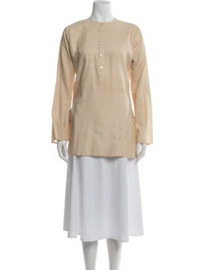 Pre-owned Dosa Long Sleeve Tunic In Neutral