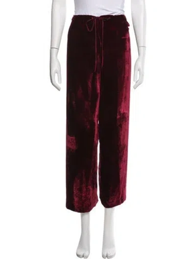 Pre-owned Dosa Pajamas In Burgundy