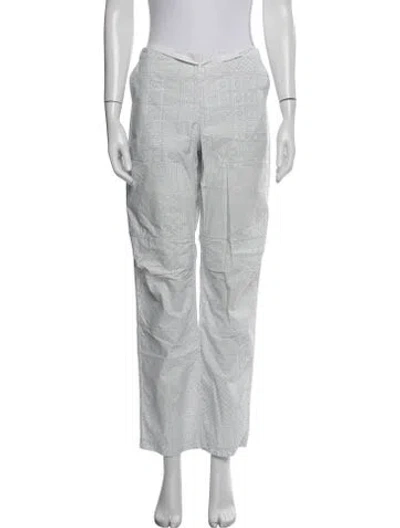 Pre-owned Dosa Patterned Straight Leg Pants In Multicolor