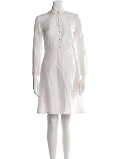 Pre-owned Dosa Silk Knee-length Dress In Neutrals