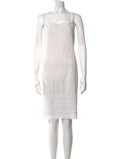 Pre-owned Dosa Square Neckline Mini Dress In Multicolor