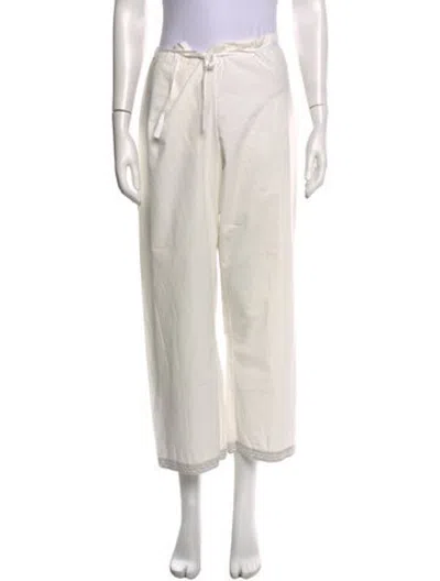 Pre-owned Dosa Straight Leg Pants In Neutrals