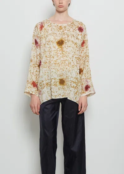 Dosa Temple Blessings Silk Long Tunisian Top