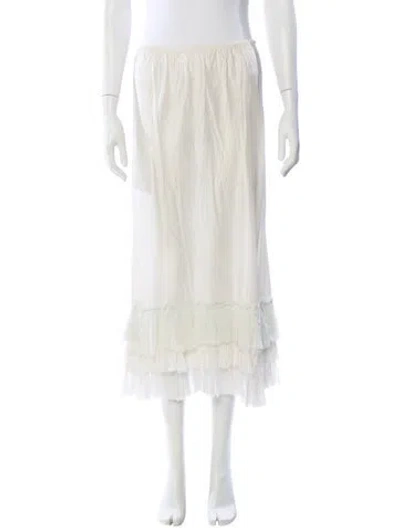 Pre-owned Dosa Vintage Midi Length Skirt In Neutral
