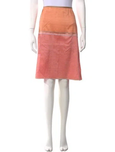 Pre-owned Dosa Vintage Midi Length Skirt In Pink