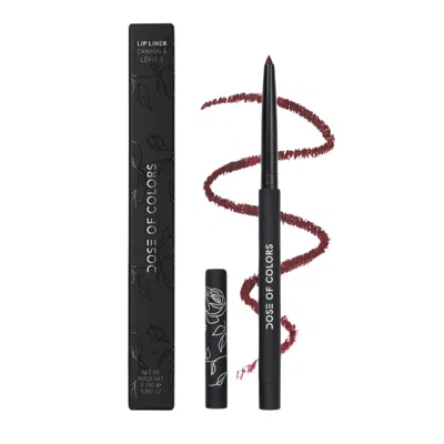Dose Of Colors Ladies 10 Year Lip Liner - Black Rose 0.007 oz Black Rose Makeup 818729025507 In Multi