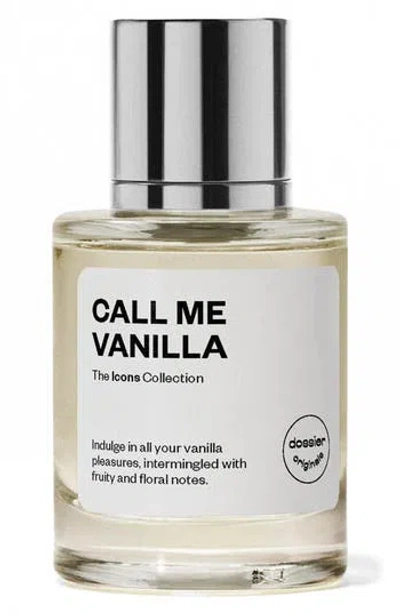 Dossier Call Me Vanilla Eau De Parfum In Transparent