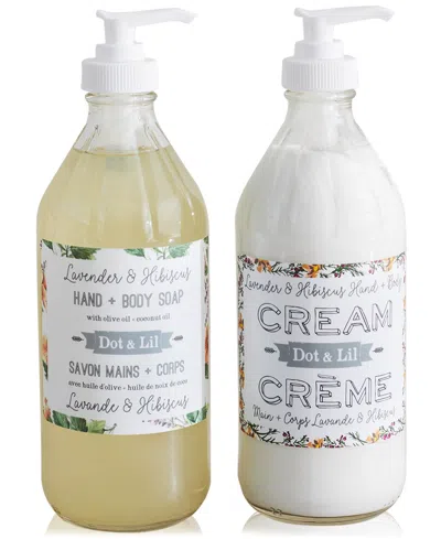 Dot & Lil Lavender & Hibiscus Hand + Body Cream, 16 Oz.