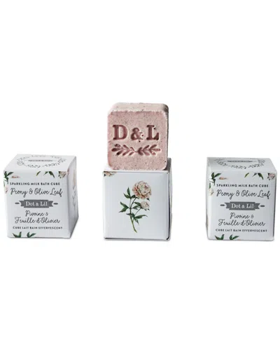 Dot & Lil Peony & Olive Leaf Milk Bath Cube, 3.5 Oz.