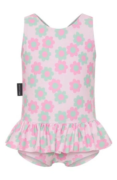 Dot Australia Babies'  Blossom Frill One-piece Swimsuit In Pink Multi