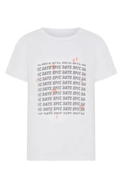 Dot Australia Kids' Epic Days Graphic T-shirt In White