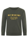 Dot Australia Kids' Get Snacks Graphic Sweatshirt In Green