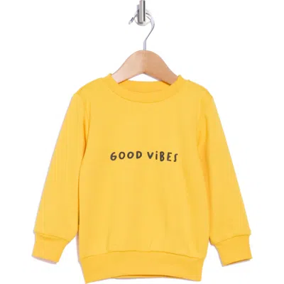 Dot Australia Kids Good Vibes Sweatshirt In Yellow ModeSens
