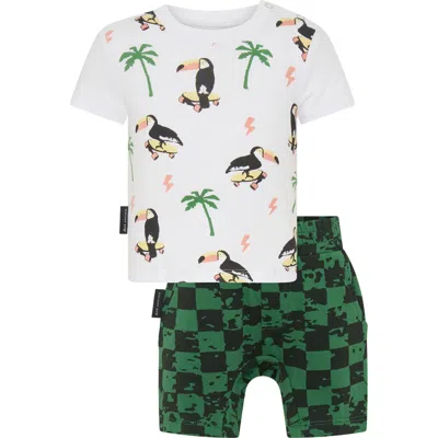 Dot Australia Babies'  Toucan Graphic T-shirt & Shorts In Green