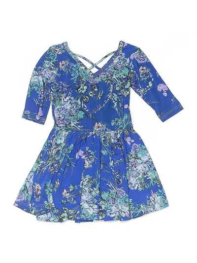 Pre-owned Dot Dot Smile Kids' Dress In Blue