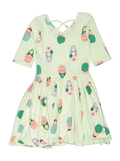 Pre-owned Dot Dot Smile Kids' Dress In Green