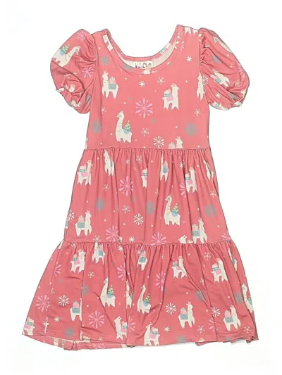Pre-owned Dot Dot Smile Kids' Dress In Pink